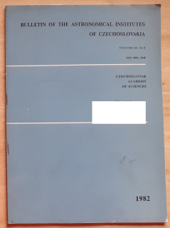 Bulletin of the Astronomical Institutes of Czechoslovakia 1982-2