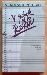 V pátek jí to řeknu