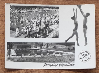 Vyhne - Termálne kúpalisko Baník - 1971
