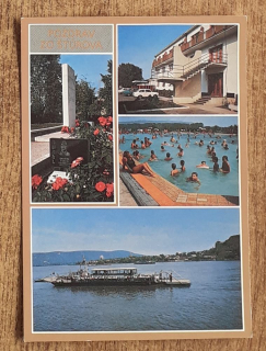 Štúrovo - Pomník Sovietskej armády - Hotel Šport - Kúpalisko - Kompa cez Dunaj