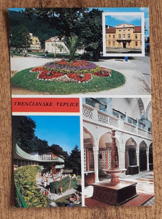 Trenčianske Teplice - Park - Liečebný dom Sina - Kúpalisko Zelená žaba