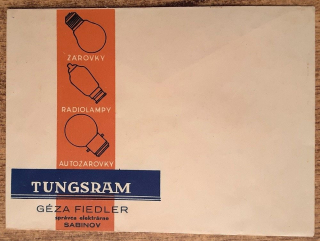 Celinová obálka - Tungsram