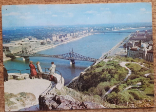 Maďarsko - Budapešť - Látkép a Dunával - 1974