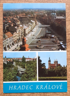 Hradec Králové - Žižkovo náměstí - Dukelská třída - Městské dominanty - 1972