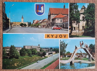 Kyjov - Gottwaldovo náměstí - Muzeum - Nemocnice - Koupaliště - 1972