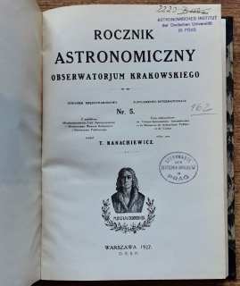 Rocznik astronomiczny obserwatorjum Krakowskiego / Nr. 5.
