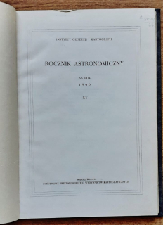Rocznik astronomiczny na rok 1960 / XV