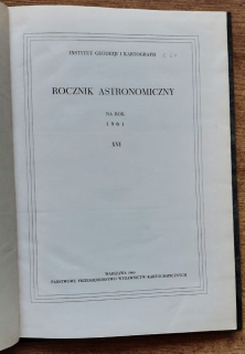 Rocznik astronomiczny na rok 1961 / XVI