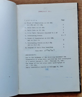 Solar radio data / Meranie slnečného rádiového šumu