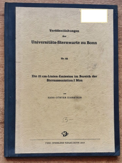 Die 21 cm - Linien - Emission im Bereich der Sternassoziation I Mon / Veroffentlichungen der Universitäts-Sternwarte zu Bonn / Nr. 66