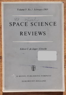 Space Science Reviews / Volume 9 No. 1 February 1969
