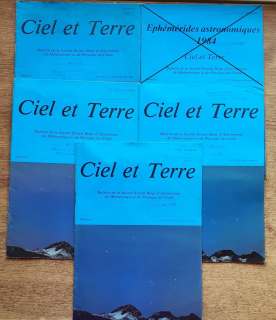 Ciel et Terre / Ephémérides astronomiques január - apríl + júl - august + september - december 1983