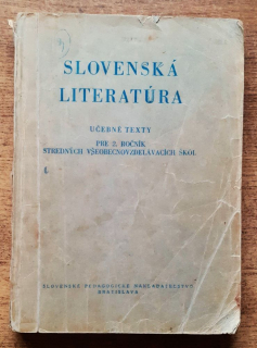 Slovenská literatúra / Učebné texty pre 2. ročník Stredných všeobecnovzdelávacích škôl