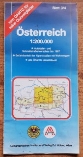 Reisekarte Osterreich