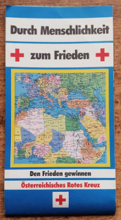 Durch Menschlichkeit zum Frieden / Mapa sveta Červeného kríža