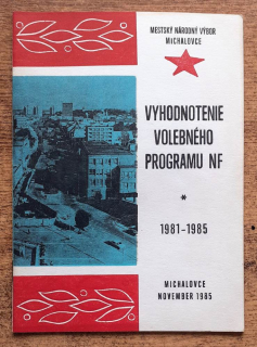 Vyhodnotenie volebného programu NF 1981-1985