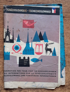 Mapa Československo / viacjazyčná