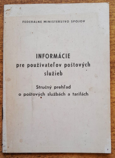 Informácie pre používateľov poštových služieb