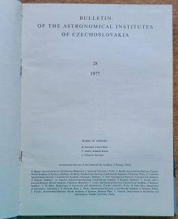 Bulletin of the Astronomical Institutes of Czechoslovakia 1 - 6 / 1977