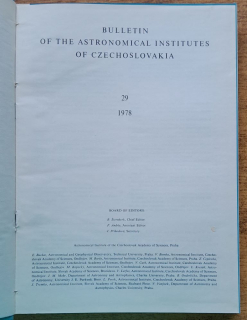 Bulletin of the Astronomical Institutes of Czechoslovakia 1 - 6 / 1978