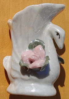 Keramická vázička Labuť / 5,5 cm