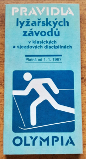 Pravidla lyžařských závodú v klasických a sjezdových disciplínách / Platná od 1.1.1987