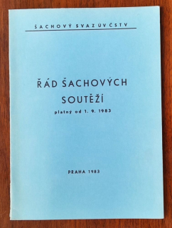 Řád šachových soutěží platný od 1.9.1983