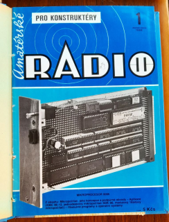 Amatérské radio / Časopis pro radiotechniku a amatérské vysílání / Pro konstruktéry - Řada B - Zviazaný dvojmesačník 6 čísel