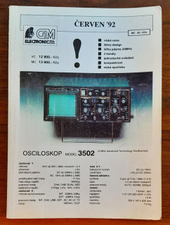 GM Electronic / Červen 92 / Katalog