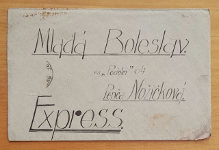 Stará obálka pravdepodobne z 13.12.1914