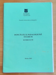 Doplňujúce pedagogické štúdium / Kurikulum