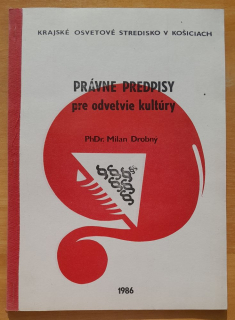 Právne predpisy pre odvetvie kultúry