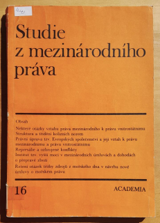 Studie z mezinárodního práva 16