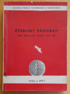 Študijný program na školský rok 1977-78