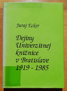 Dejiny Univerzitnej knižnice v Bratislave 1919-1985