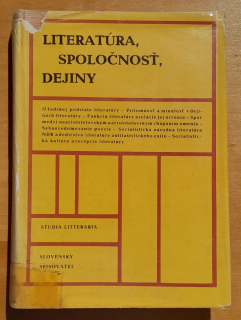 Literatúra, spoločnosť, dejiny / Studia litteraria / Zborník literárnej vedy NDR