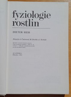 Fyziologie rostlin