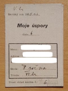 Moje úspory / Tried. vklad. knižka
