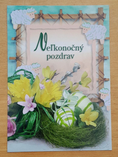 Veľkonočný pozdrav s narcismi