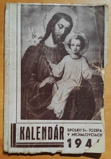 Kalendár spolku sv. Jozefa v Michalovciach na rok 1946