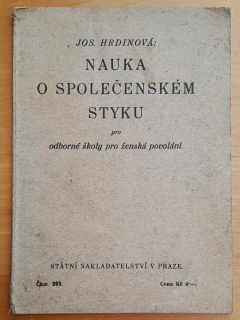 Nauka o společenském styku pro odborné školy pro ženská povolání