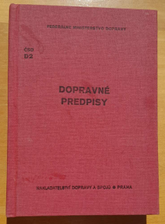 Dopravné predpisy / Účinnosť od 29.12.1987