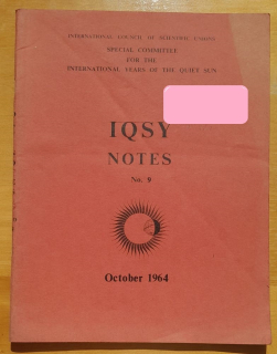 IQSY notes / No. 9 / October 1964