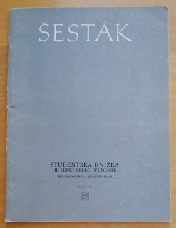 Studentská knížka pro klavír na čtyři ruce / Il libro dello studente / Per pianoforte a quattro mani