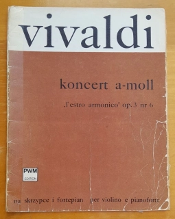 Concert a-moll / L Estro armonico op. 3 na skrzypce, orkiestre smyczkowa i basso continuo