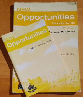 New Opportunities / Education for life / Beginner / Language Powerbook + Anglicko-slovenský slovník