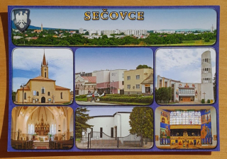 Sečovce - Pohľad na mesto pohľadnica
