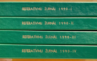 Referativnyj žurnal 1. - 12. / 1990