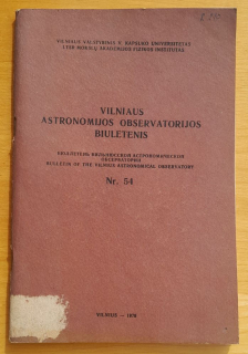 Vilniaus astronomijos observatorijos biuletenis