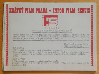 Doplněk katalogu sovětských odborných filmú